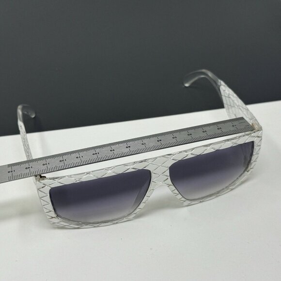 Helena Rubinstein Vintage Sunglasses HR 23 04 White Clear Gradient Lenses